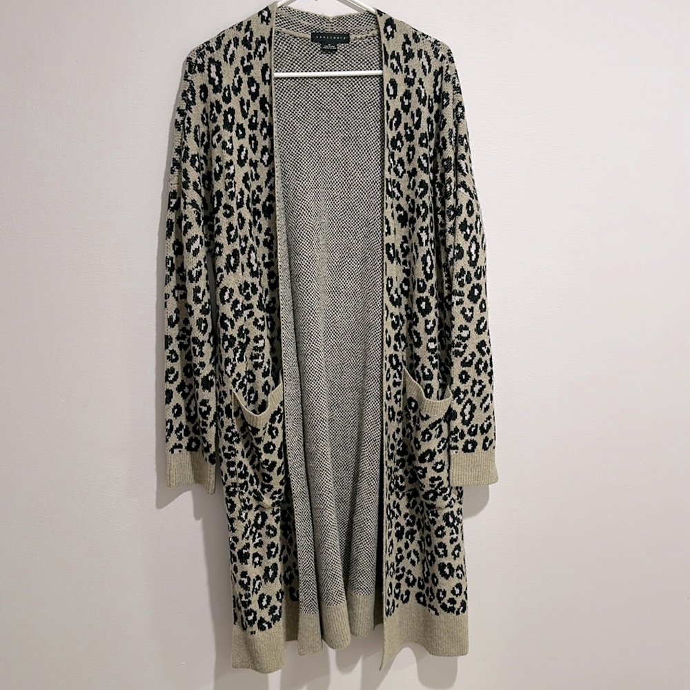 Sanctuary, leopard print, sweater coat